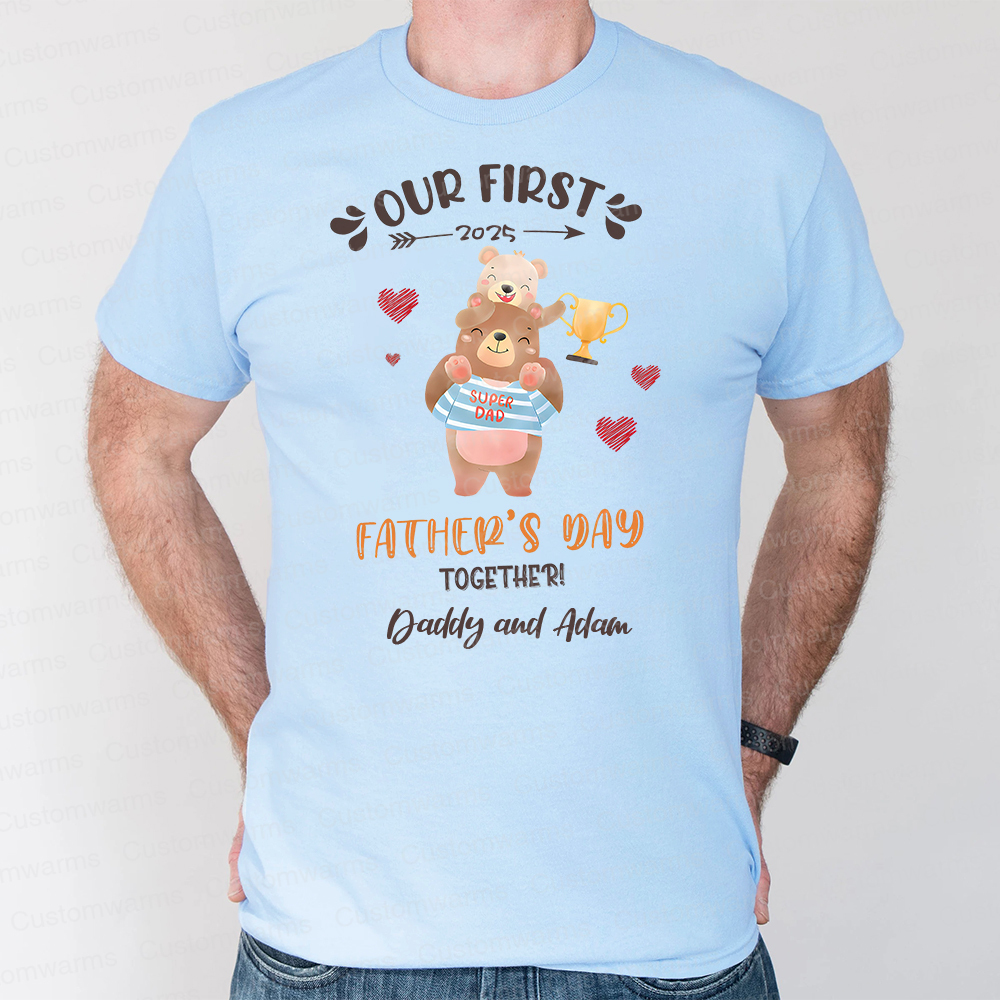 Personalized First Father's Day Daddy and Baby Outfit | CWFamily98