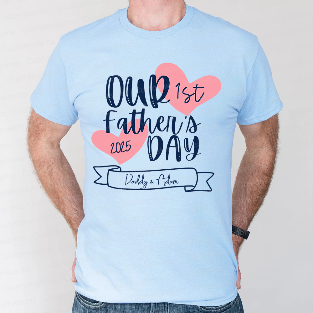 Personalized First Father's Day Daddy and Baby Outfit | CWFamily99