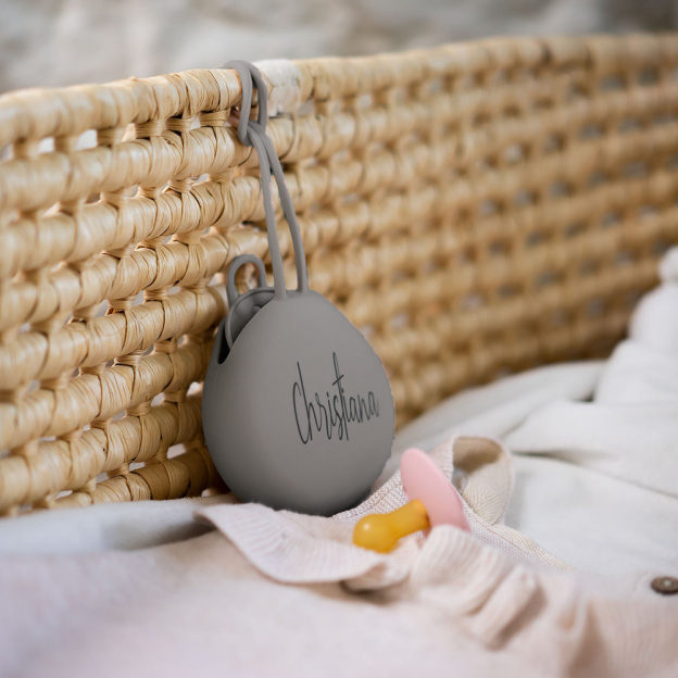 Personalized Baby Silicone Soother Holder Case | CWToy225