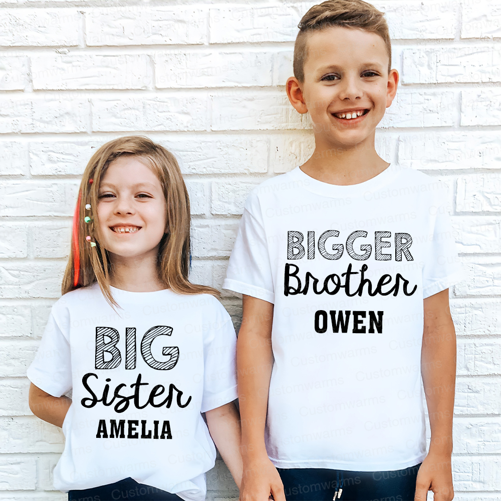 Personalized Matching Sibling Shirts | CWSibling02