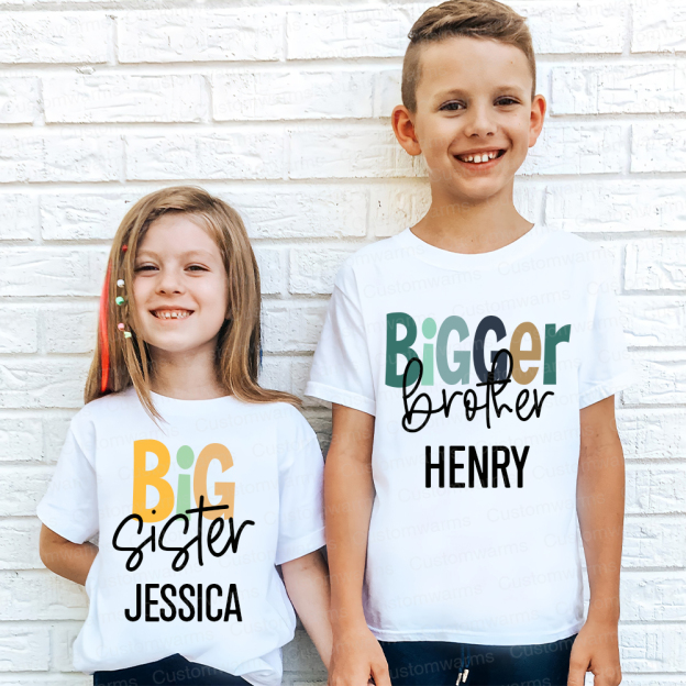 Personalized Matching Sibling Shirts | CWSibling04