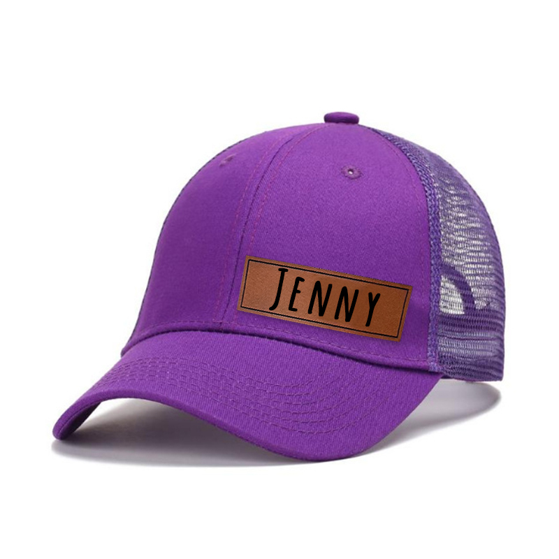 Personalized Color Leather Patch Hat for Comfort & Unique | CWBeach53