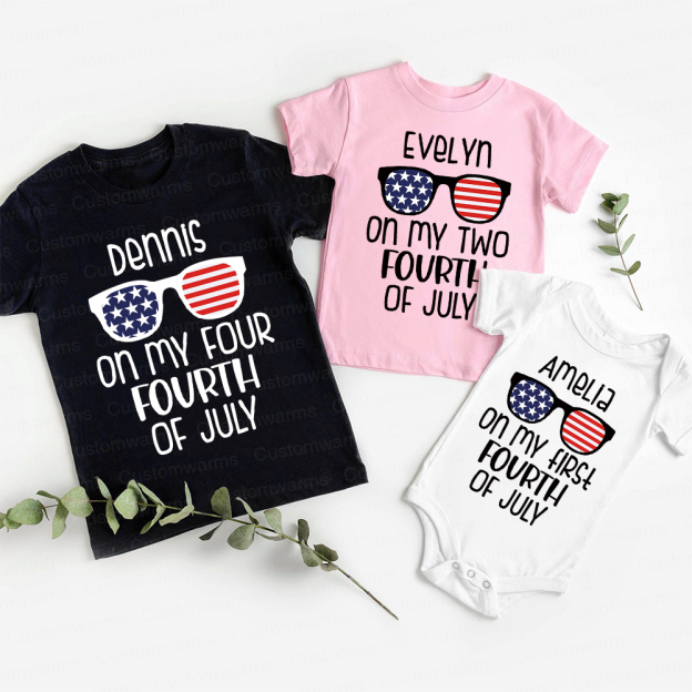 Personalized 4th of July Independence Day Shirts | CWBaby244