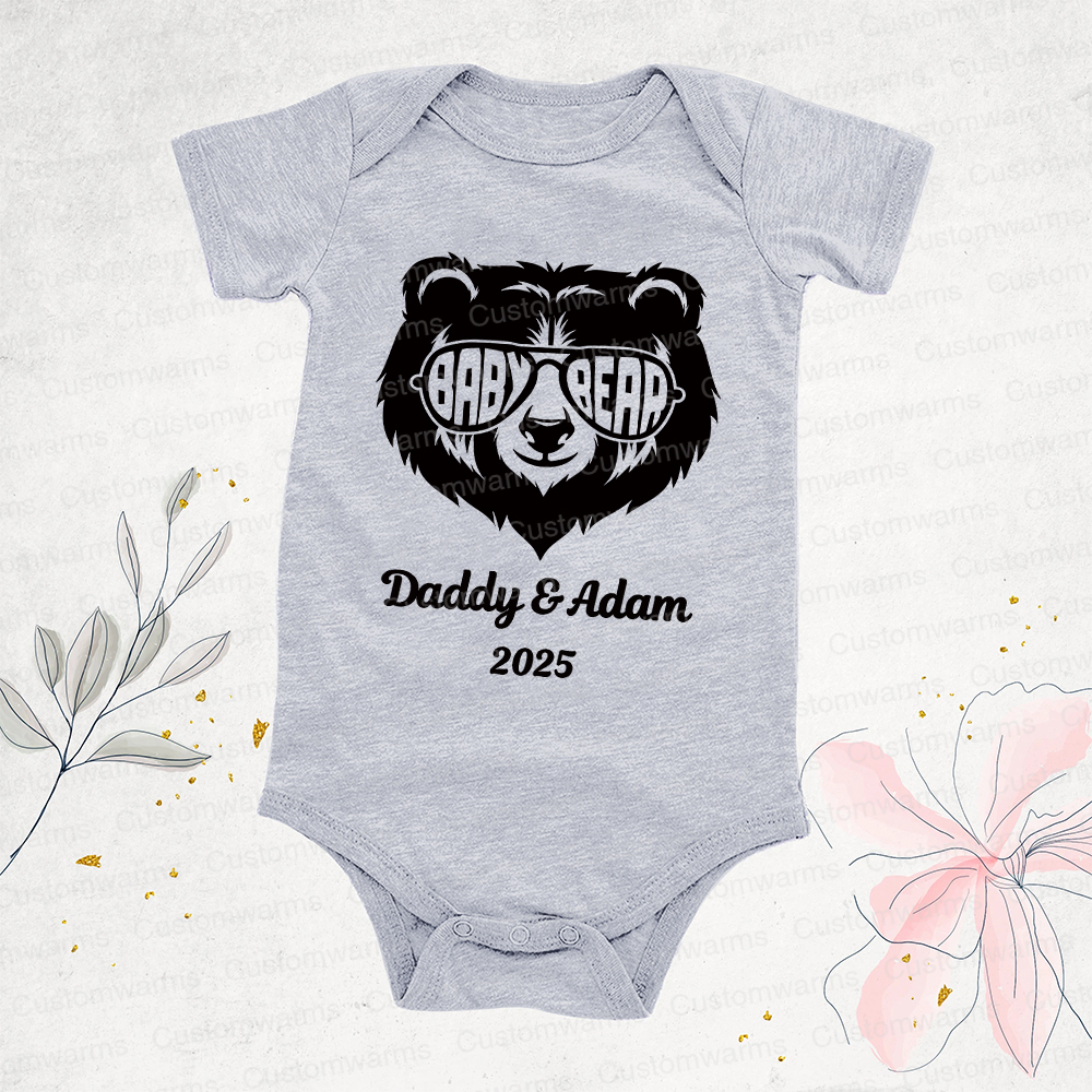 Personalized First Father's Day Daddy and Baby Outfit | CWFamily104