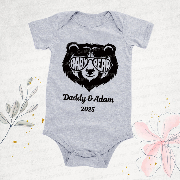 Personalized First Father's Day Daddy and Baby Outfit | CWFamily104