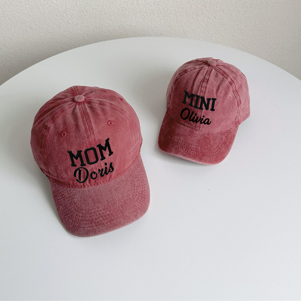 Personalized Embroidery Dad and Mini Matching Hat | CWBeach192