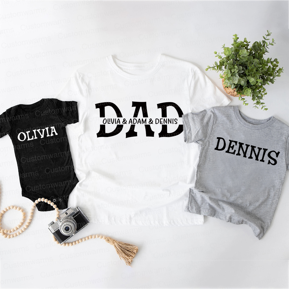 Personalized First Father's Day Daddy and Me Outfit | CWFamily108