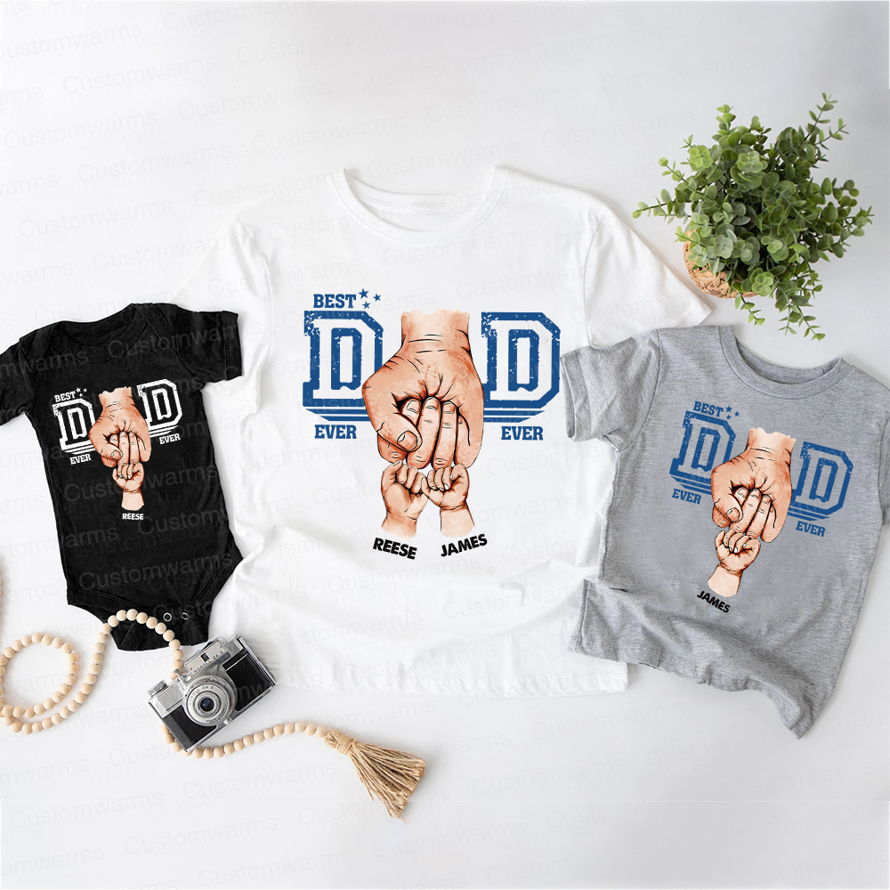 Personalized First Father's Day Daddy and Me Outfit | CWFamily109