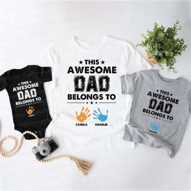 Personalized First Father's Day Daddy and Me Outfit | CWFamily111