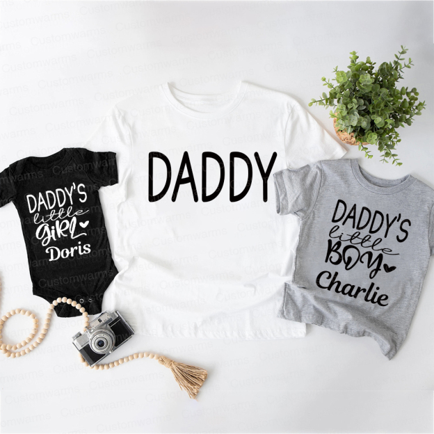 Personalized First Father's Day Daddy and Me Outfit | CWFamily112