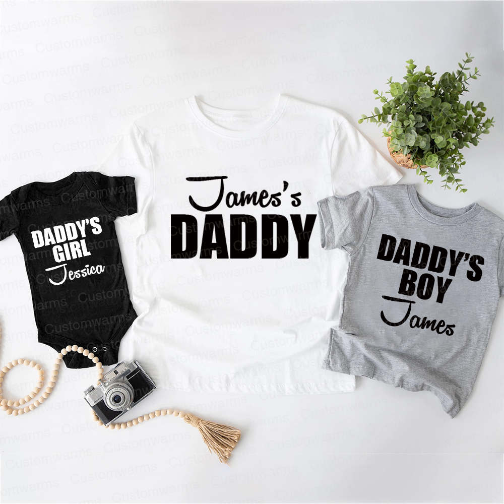 Personalized First Father's Day Daddy and Me Outfit | CWFamily113