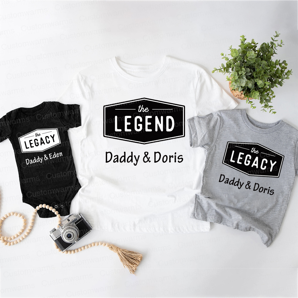 Personalized First Father's Day Daddy and Me Outfit | CWFamily116