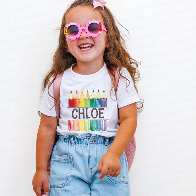 Personalized First Day Of Back To School Shirt | CWSchool01