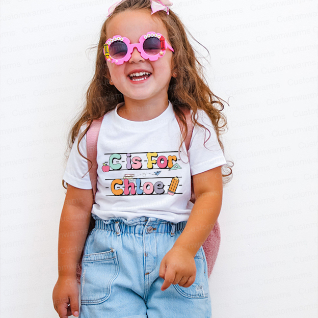 Personalized First Day Of Back To School Shirt | CWSchool03