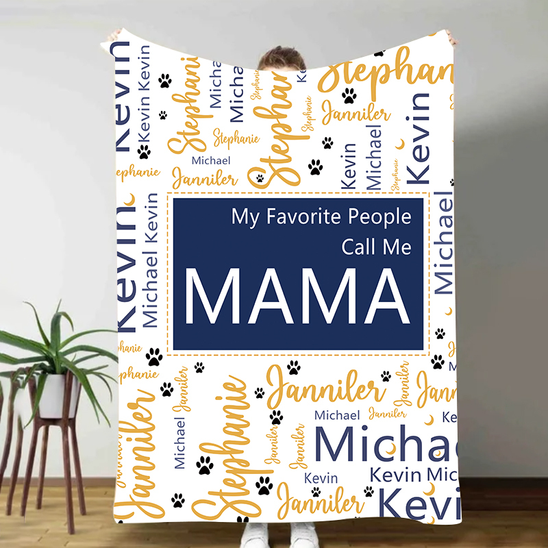 Personalized Love Mom Blanket for Comfort & Unique | CWMom12