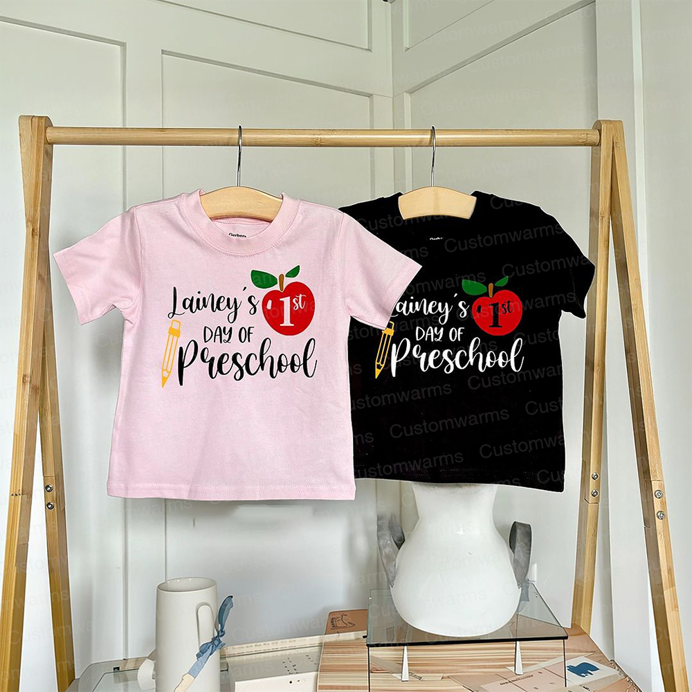 Personalized First Day Of Back To School Shirt | CWSchool05