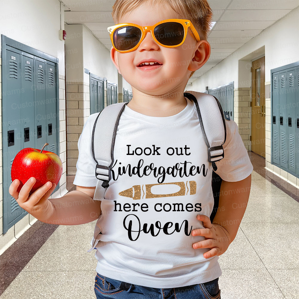 Personalized First Day Of Back To School Shirt | CWSchool06