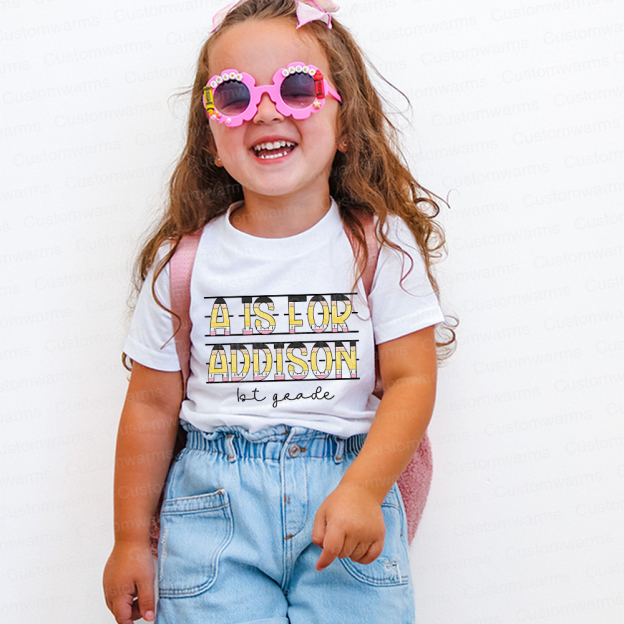 Personalized First Day Of Back To School Shirt | CWSchool12