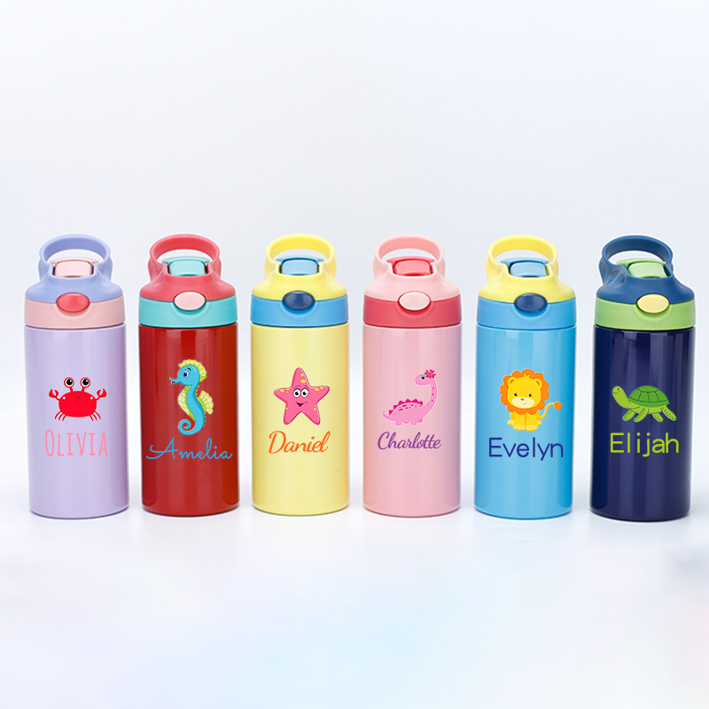 Personalised BPA Free 12oz Kid Water Bottles | YouBottle18