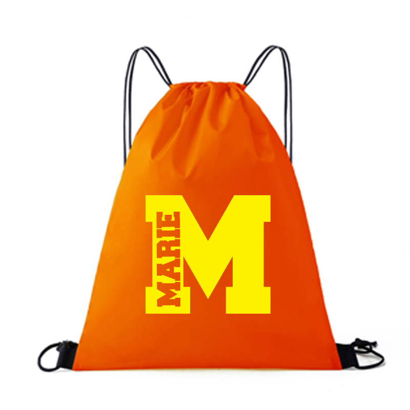 Personalized Initial & Name Beach Drawstring Rucksack Bag | CWBeach69