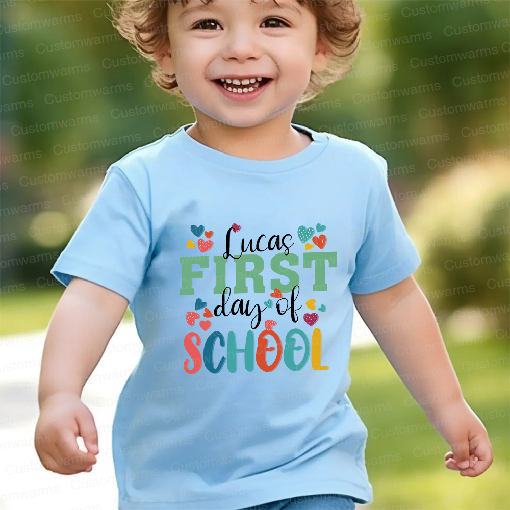 Personalized First Day Of Back To School Shirt | CWSchool27