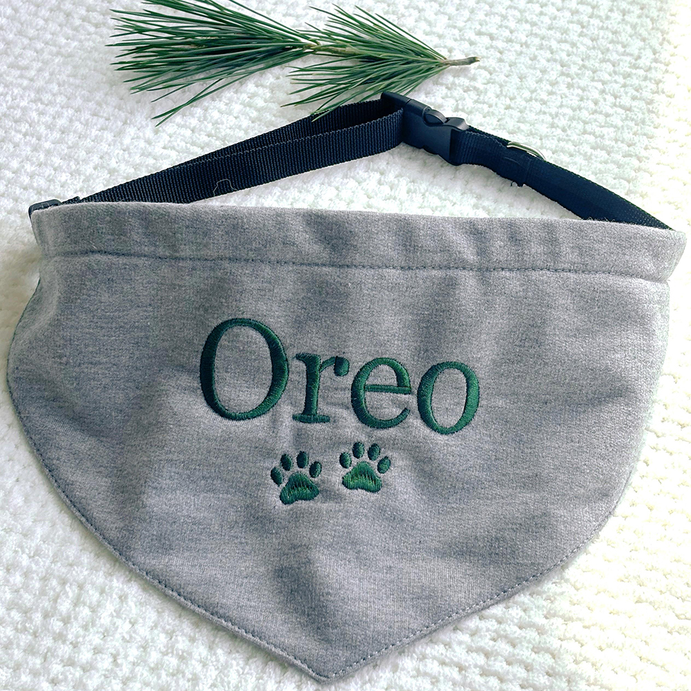 Personalized Embroidered Adjustable Dog Bandana | BKPet166