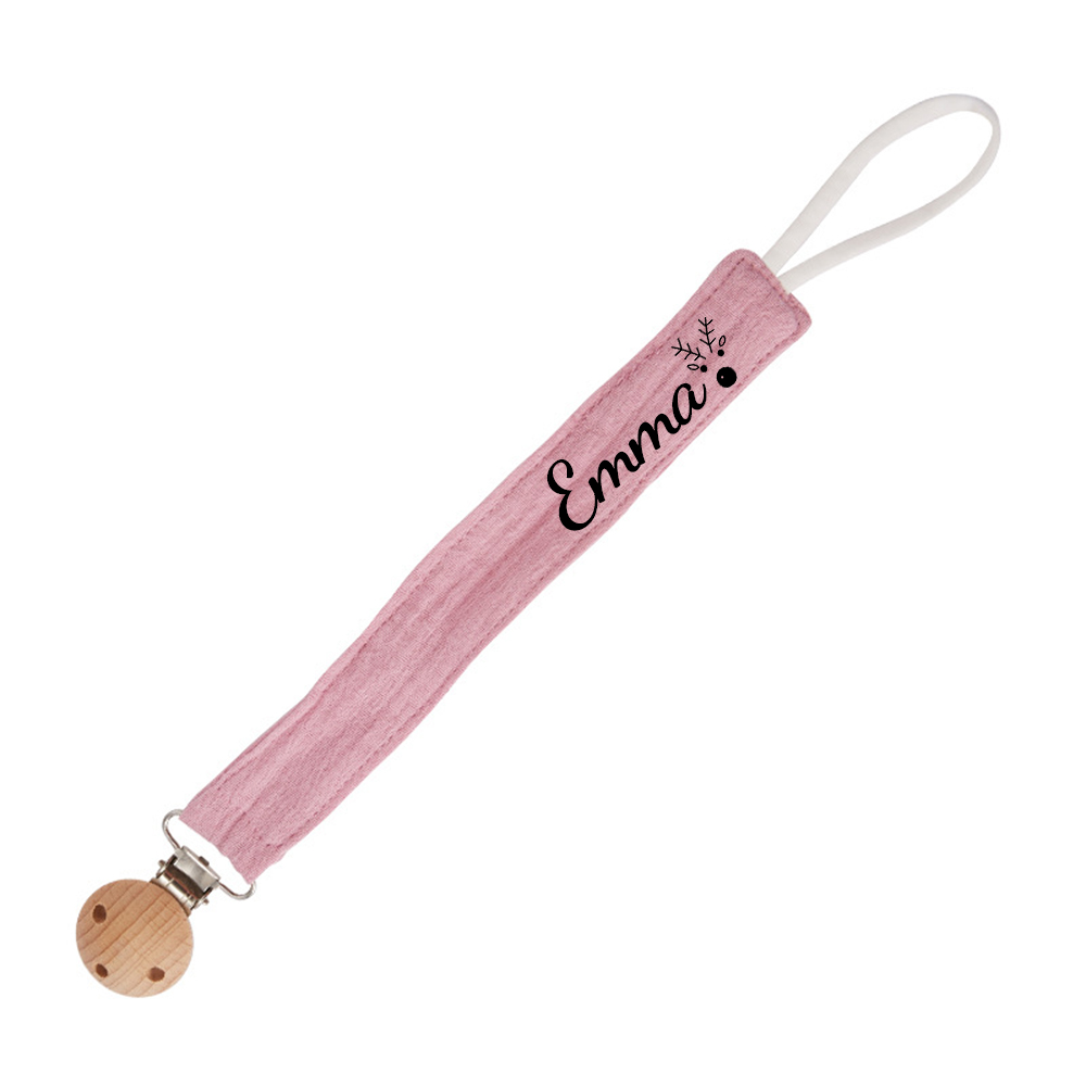 Personalized Baby Safety Cotton Yarn Pacifier Strap | CWToy131