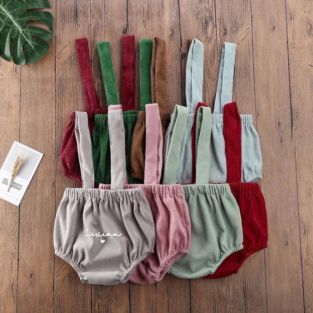Personalized Baby Shower Corduroy Romper | CWBaby263