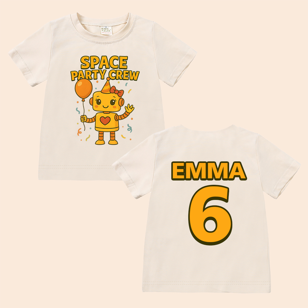 Personalized Space Party Birthday T-Shirt | inBirth33
