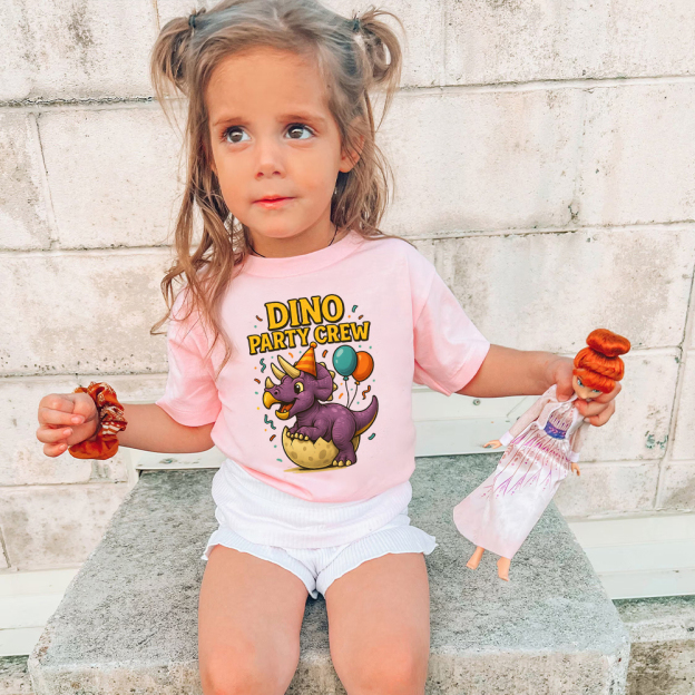 Personalized Dinosaur Party Birthday T-Shirt | inBirth34