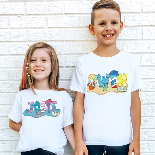 Personalized Baby Summer Beach Style Shirts | CWBaby200
