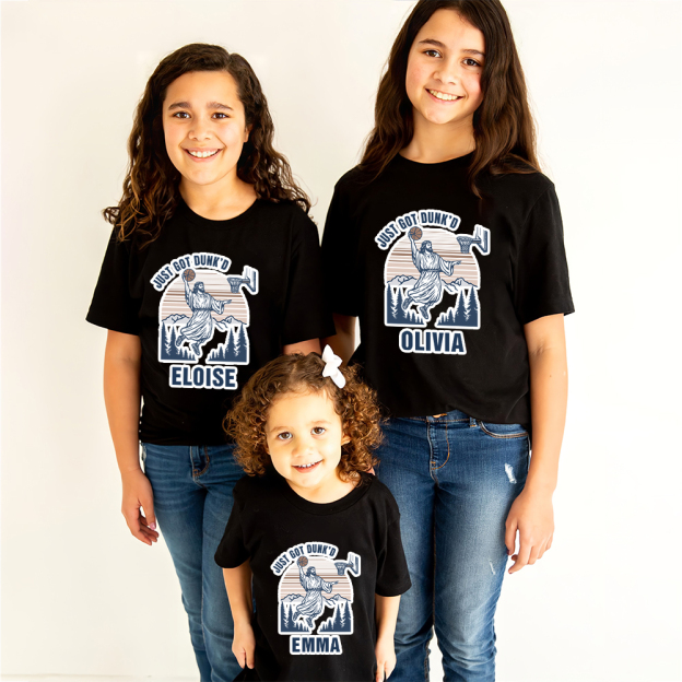 Personalized Baby Just Got Dunked Funny Baptism Shirts | CWBaby269