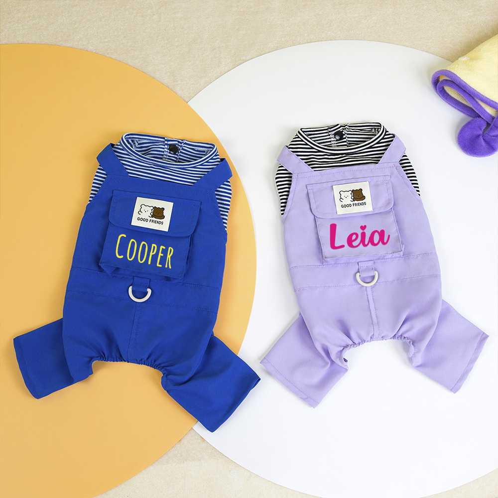 Personalized Pet Lovely Bear Pocket Shirt | BKPet181