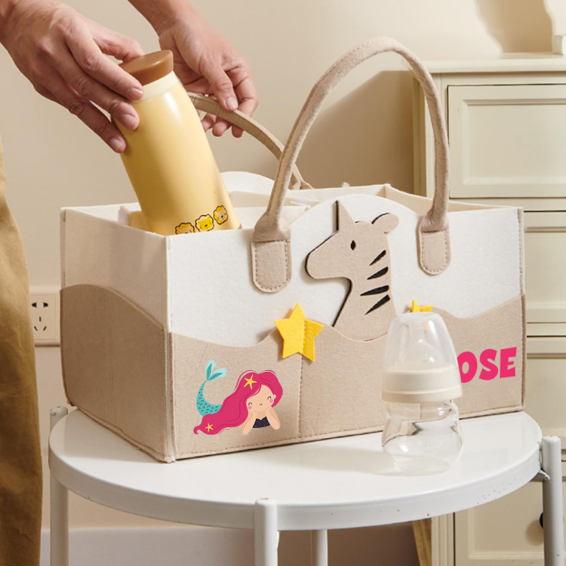 Personalized Baby Accessories & Diapers Portable Nursery Bag | CWToy142