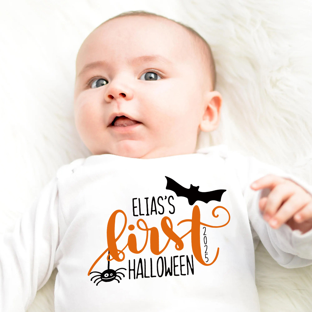 Personalized Baby First Pumpkin Outfit Set | CWHalloween62