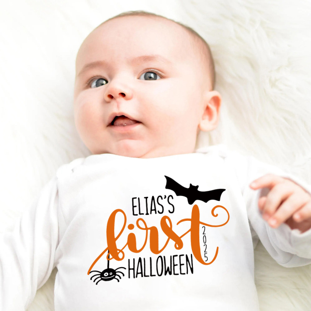 Personalized Baby First Pumpkin Outfit Set | CWHalloween62