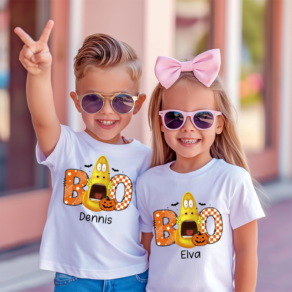 Personalized Larva's Halloween Funny Kid Shirt | Larva12