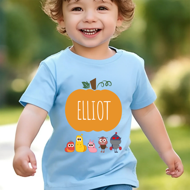 Personalized Larva's Halloween Funny Kid Shirt | Larva19