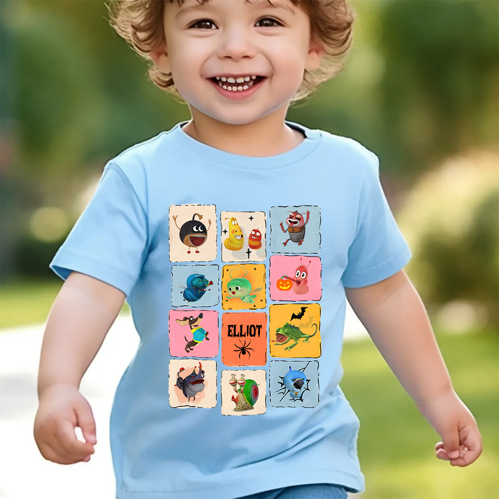 Personalized Larva's Halloween Funny Kid Shirt | Larva20