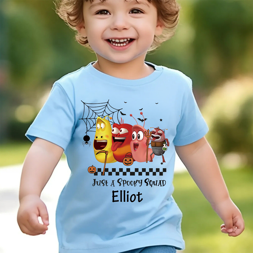 Personalized Larva's Halloween Funny Kid Shirt | Larva10