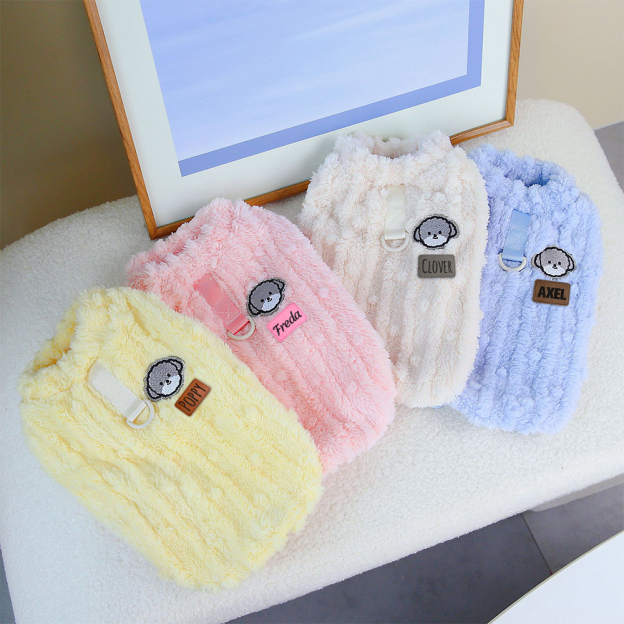 Personalized Cute Pet Soft Plush Fleece Vest | BKPet203