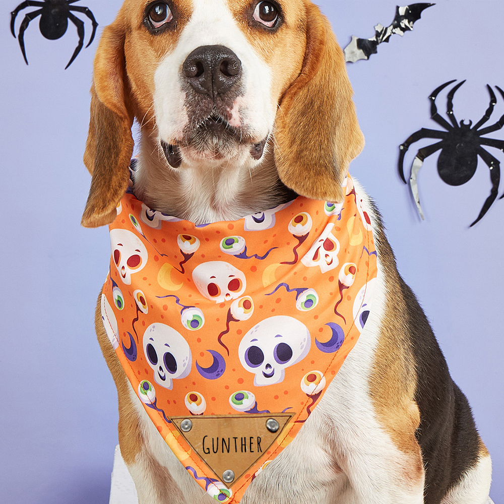 Personalized Halloween Dog Bandana for Comfort & Unique | CWHalloween57