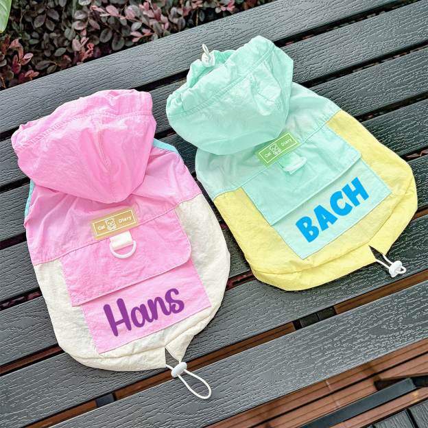 Personalized Cute Color Block Pet Summer Hoodie | BKPet207