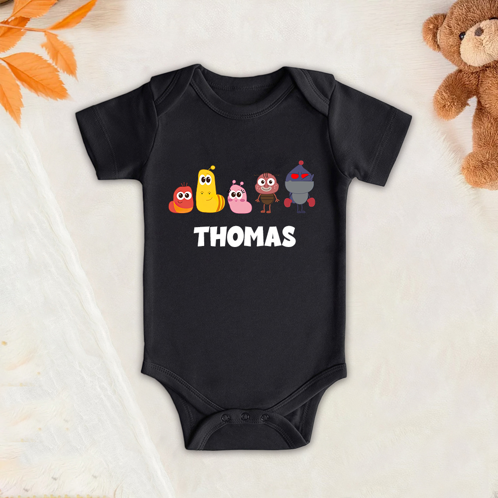 Personalized Larva's Funny Baby Romper | Larva21