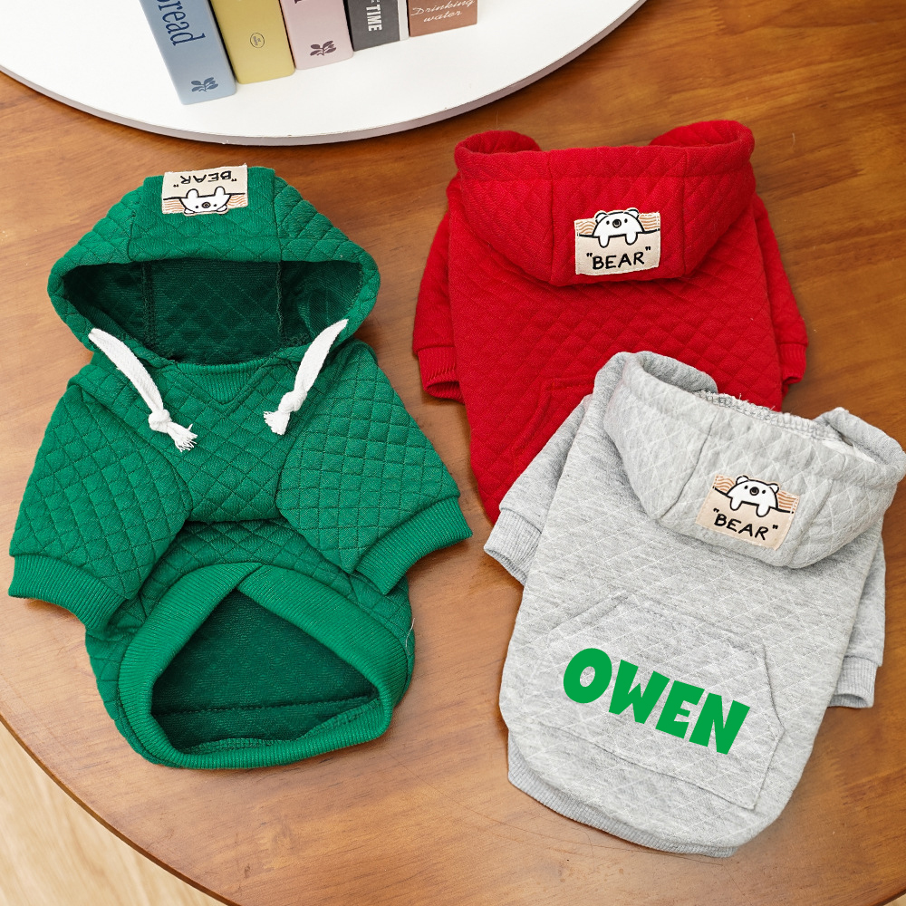 Personalized Warm Pullover Pet Hoodie Sweatshirt | BKPet209