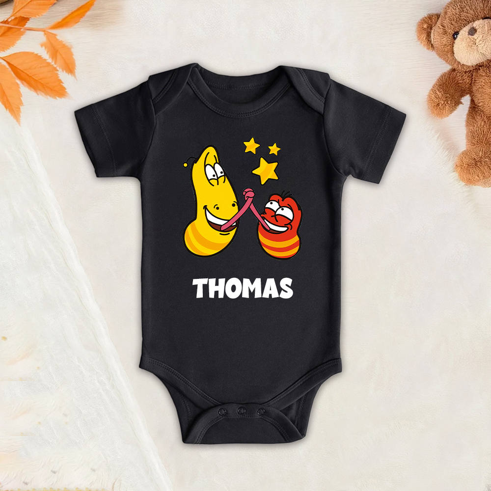 Personalized Larva's Funny Baby Romper | Larva23