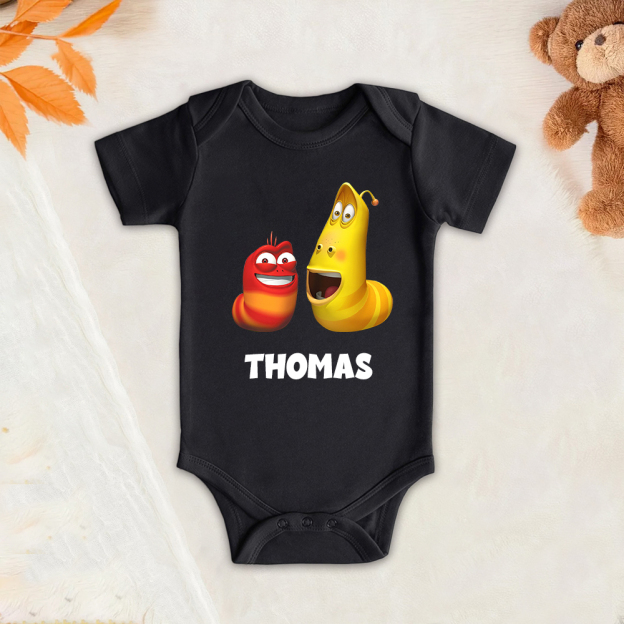Personalized Larva's Funny Baby Romper | Larva24