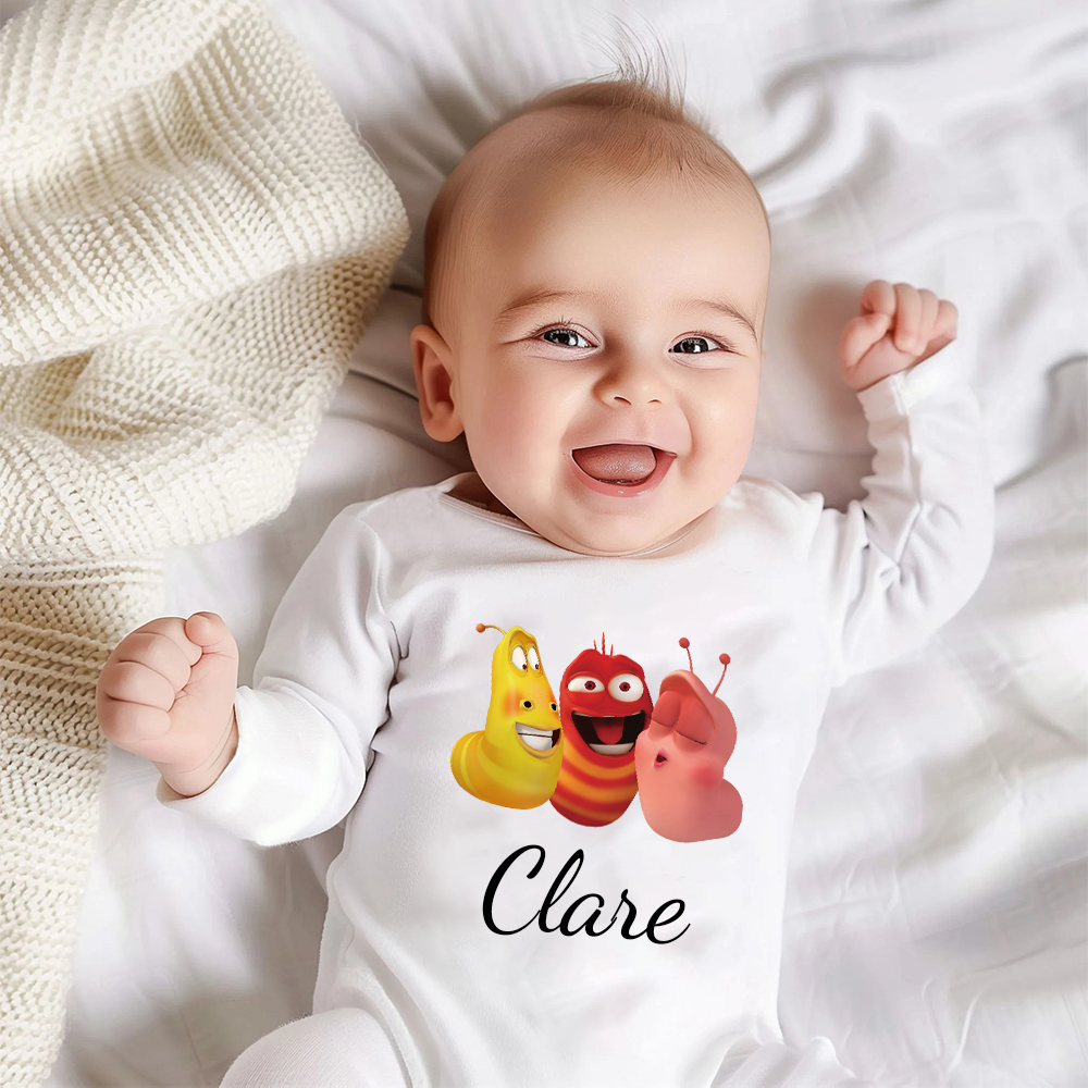 Personalized Larva's Funny Baby Romper | Larva27