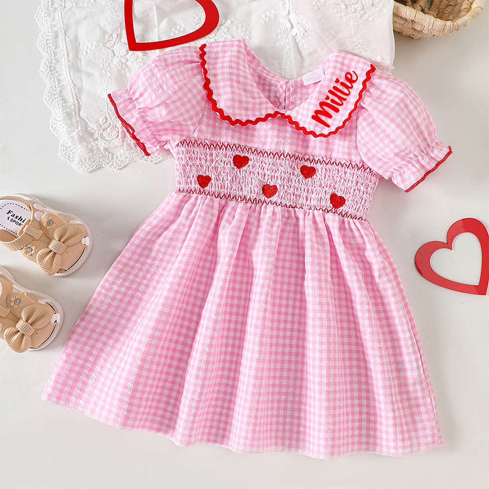 Personalized Baby Girl Valentine's Day Lovely Dress | ValGift15