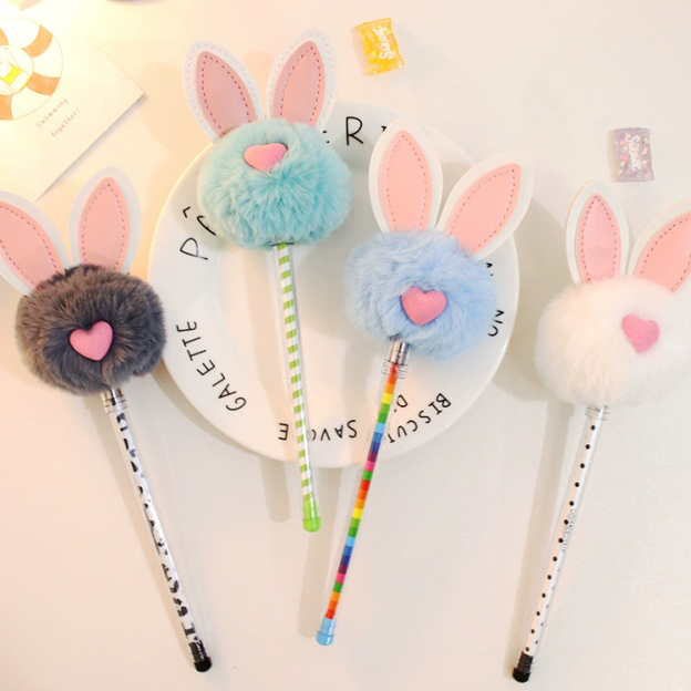 Personalised Easter Bunny Notebook and Pom-Pen Set  | CWToy108
